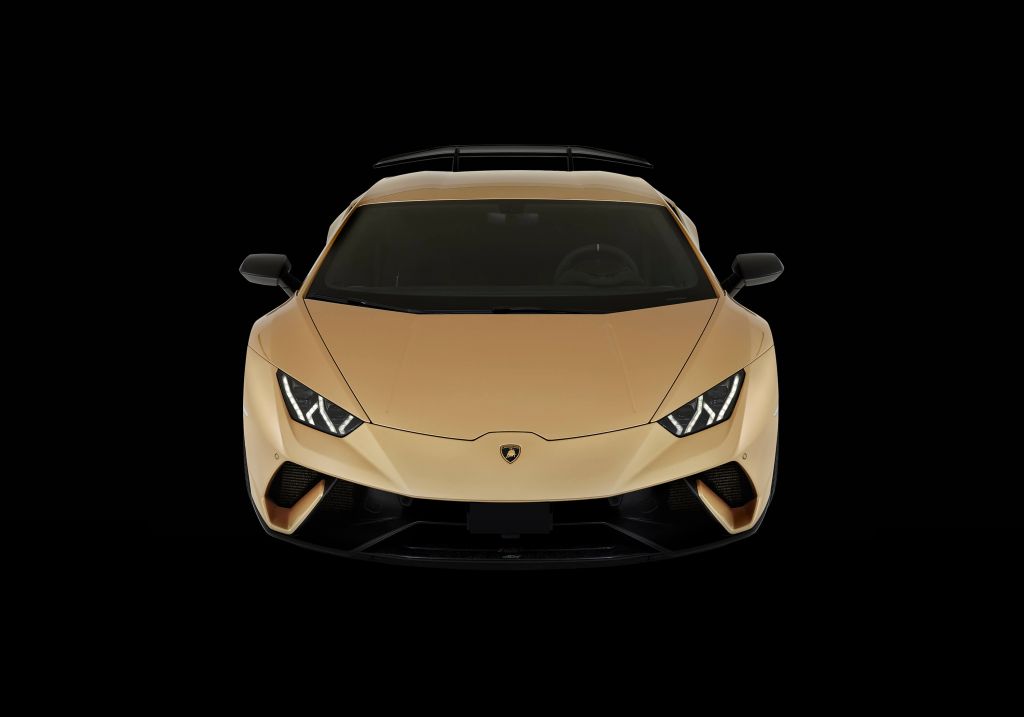 Lamborghini Huracán - Avant du dessus, noir