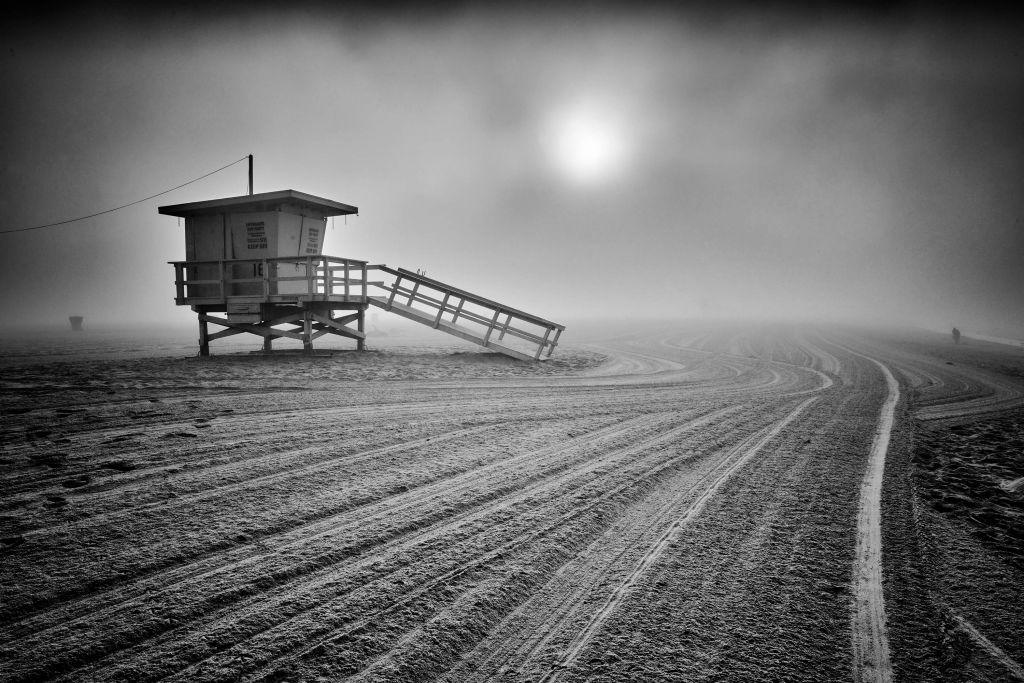 Fog on the beach
