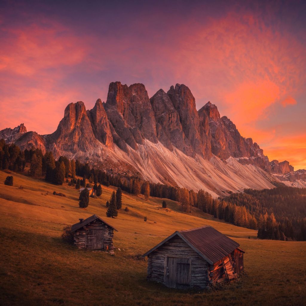 Cabins In The Dolomites