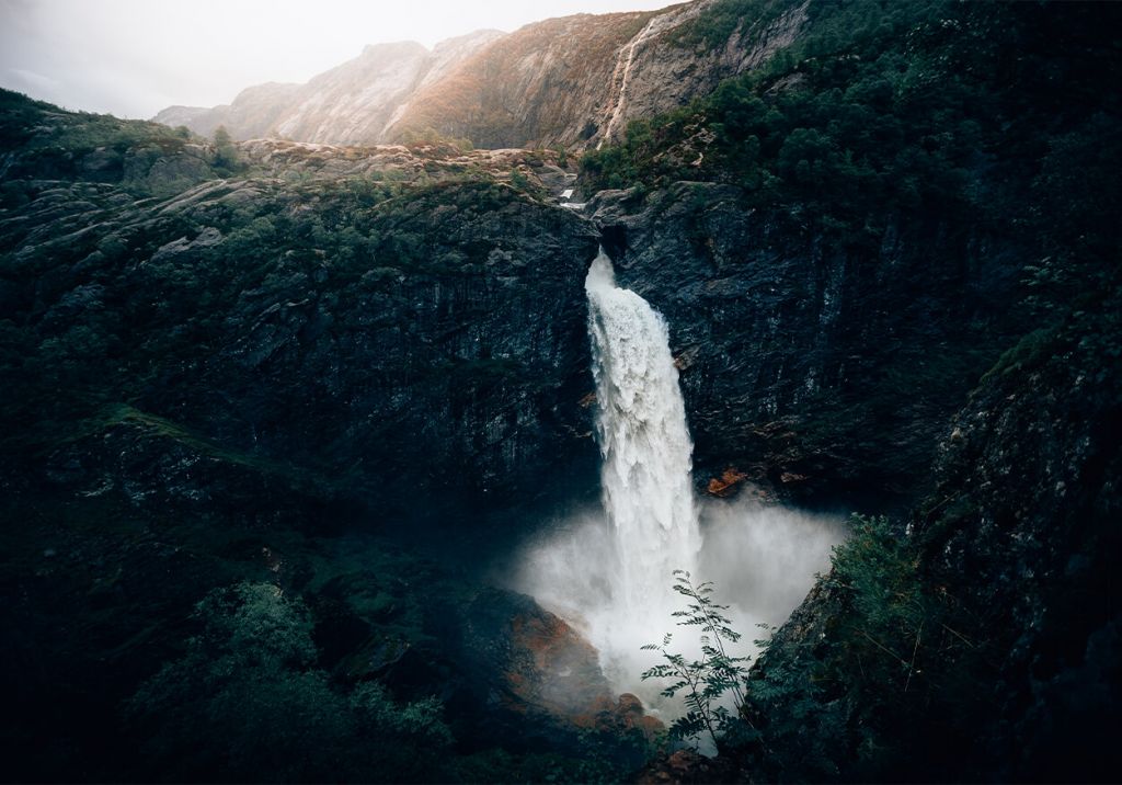 Impressionnante chute d'eau