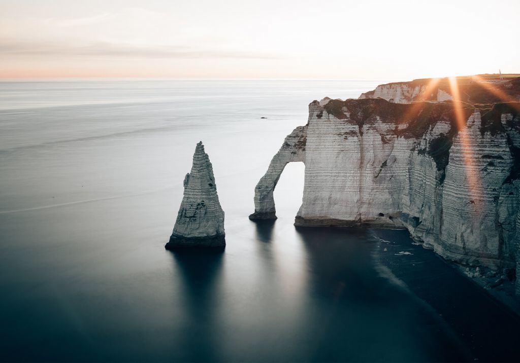 Soleil matinal sur la côte