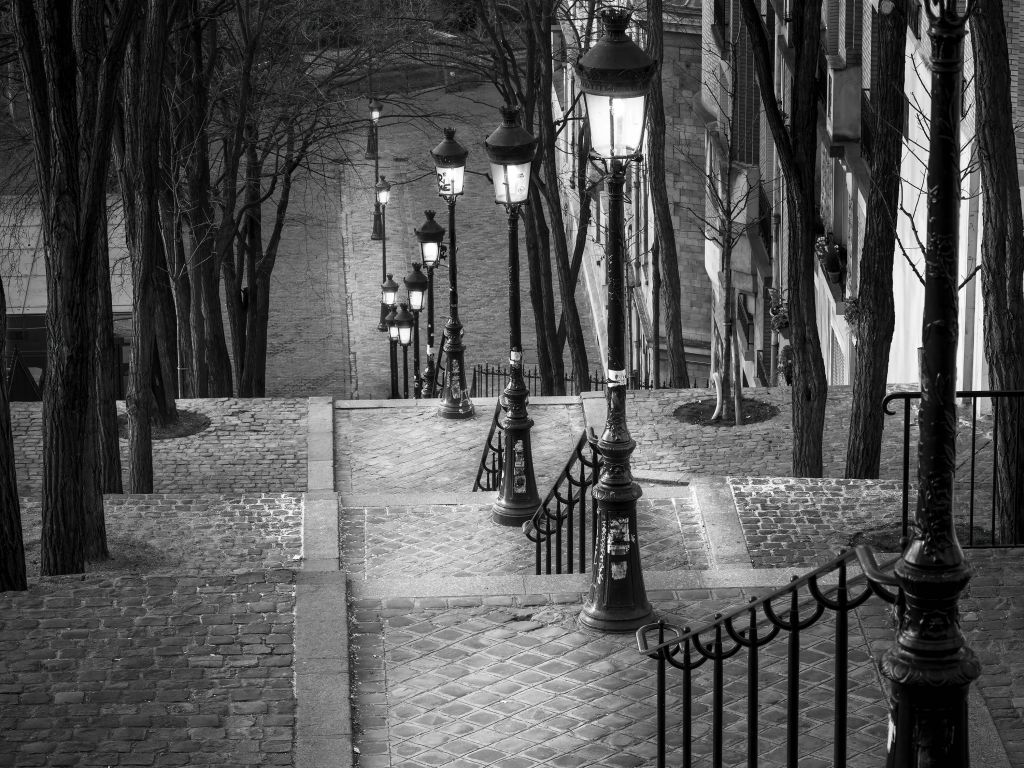 Soirée calme à Montmartre