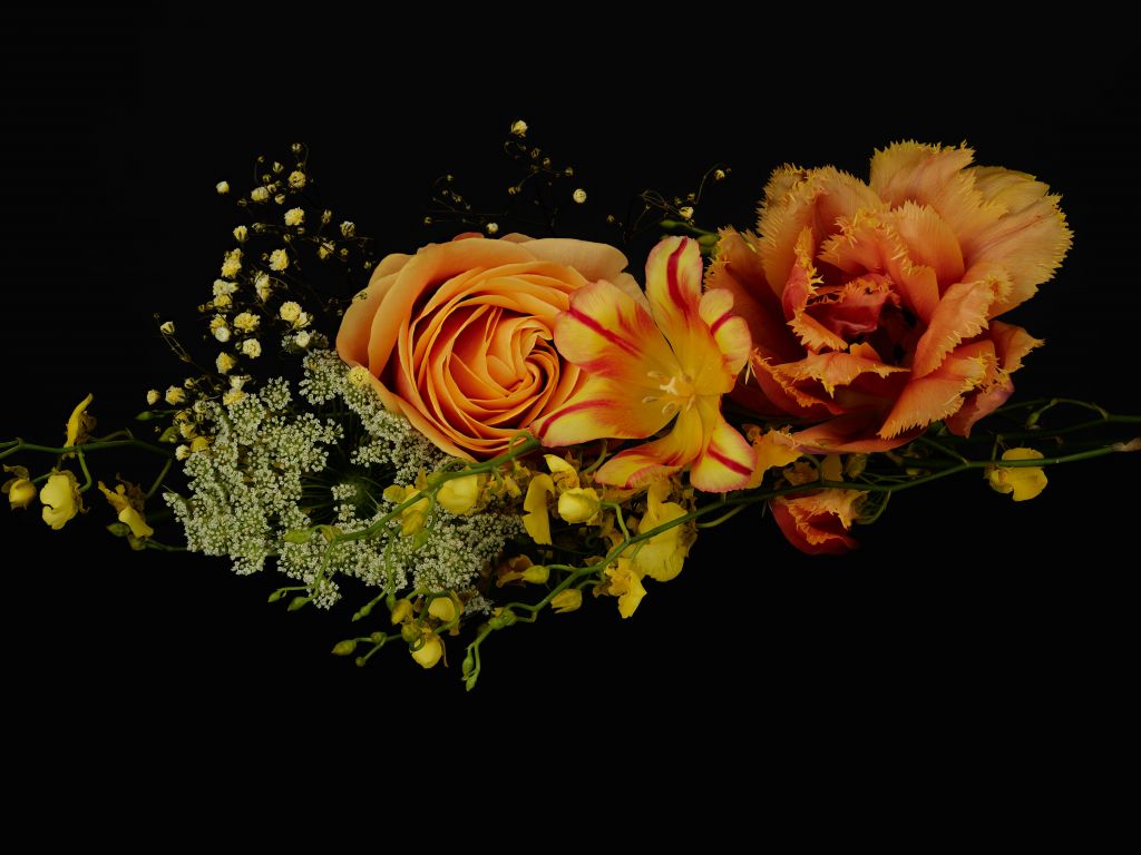 Guirlande de fleurs Orange