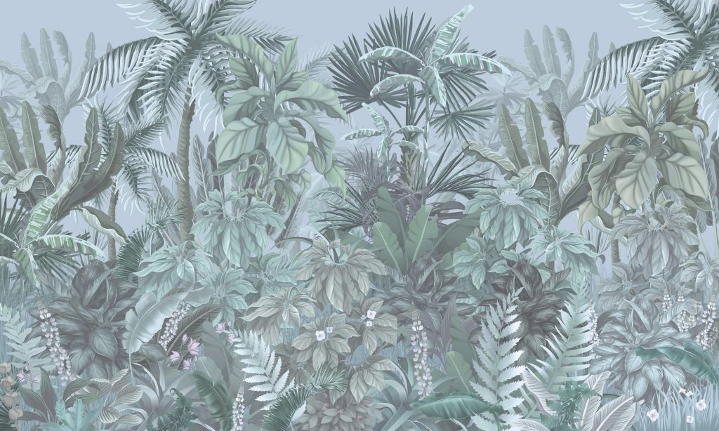 Jungle tropicale bleue