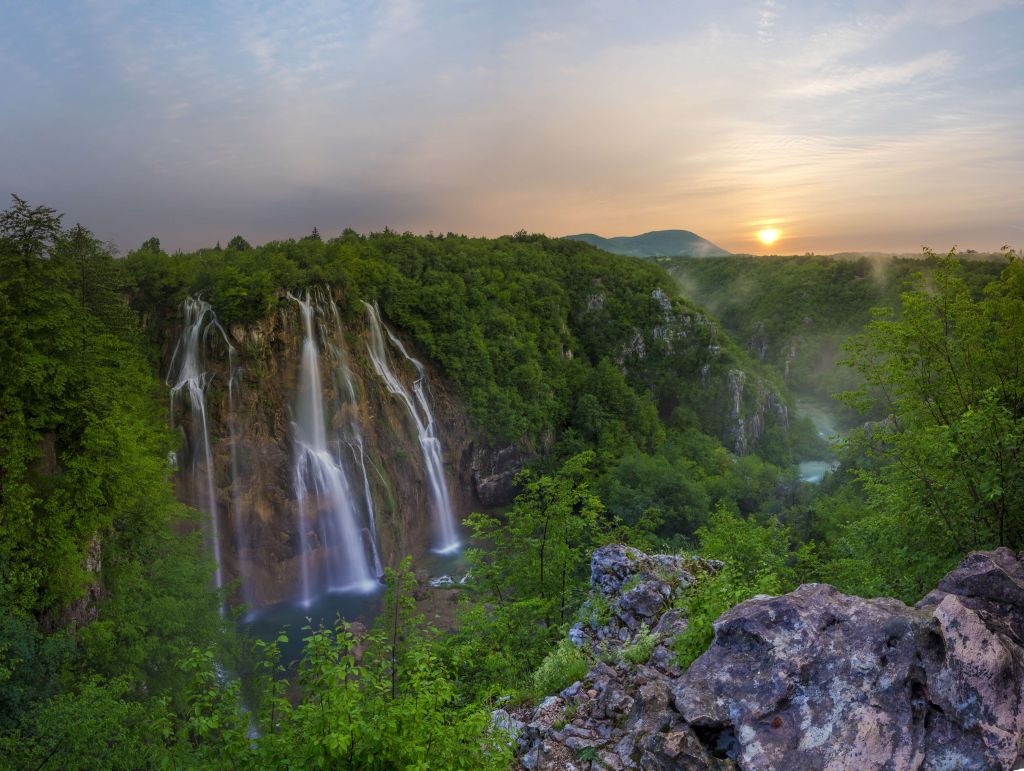 Chute d'eau en Croatie