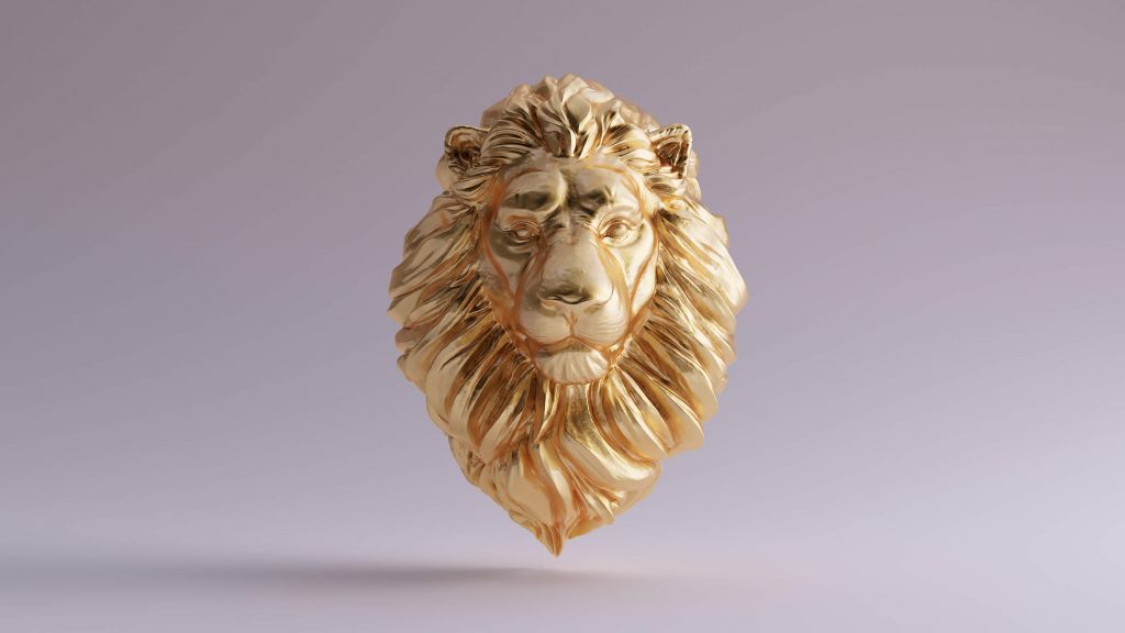 Un lion en 3D