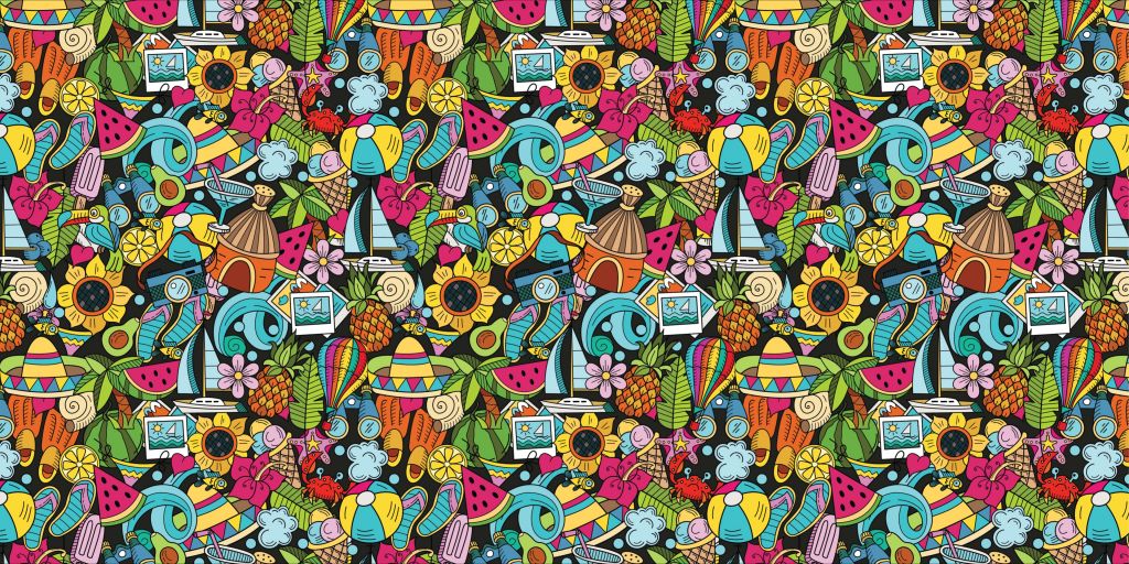 Collage coloré