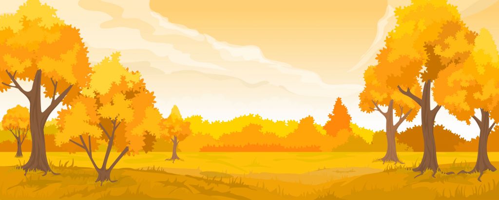 Illustration d'un paysage d'automne