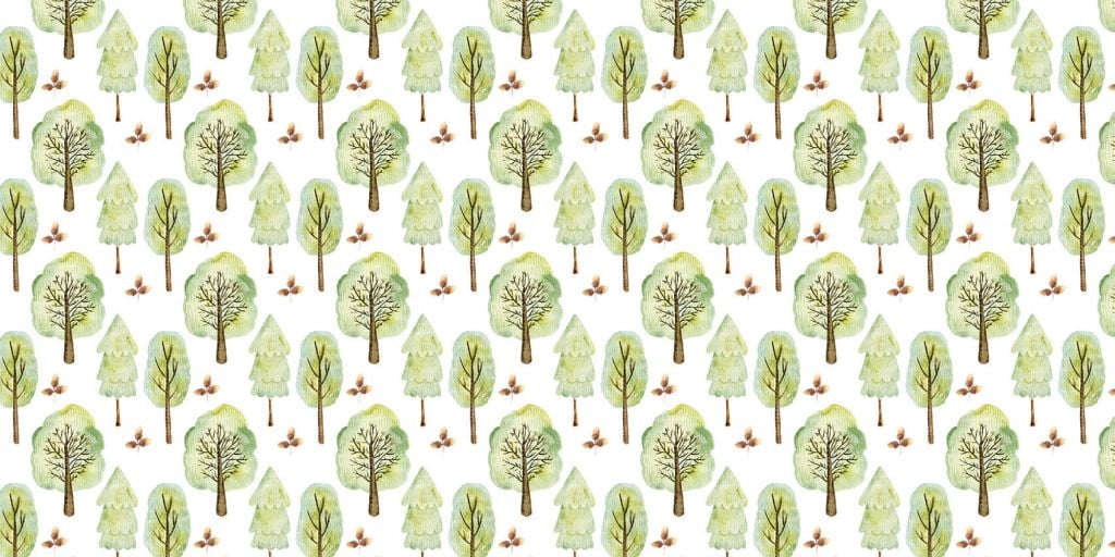 Arbres à l'aquarelle
