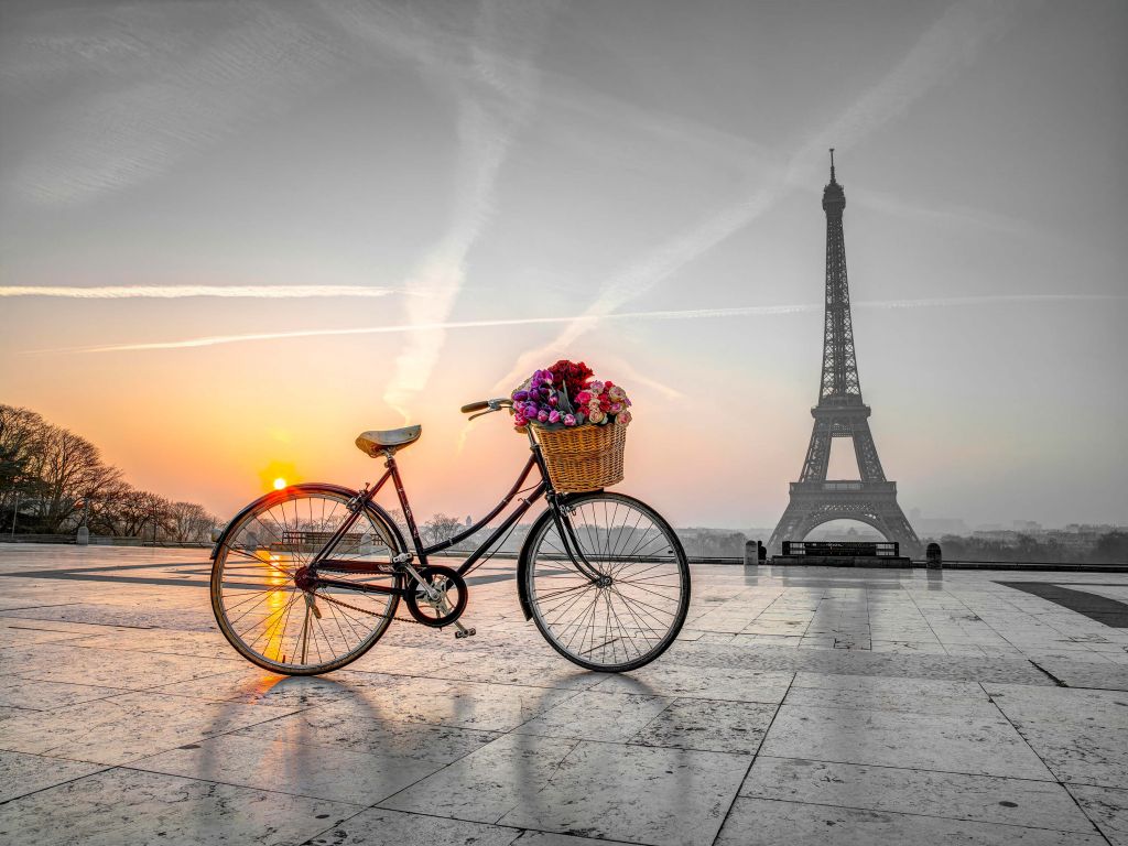 Coucher de soleil à la Tour Eiffel