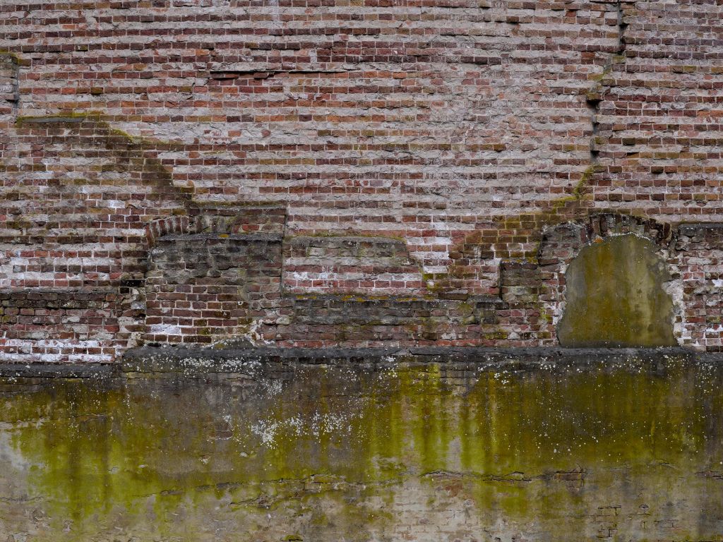 Mur de briques usées