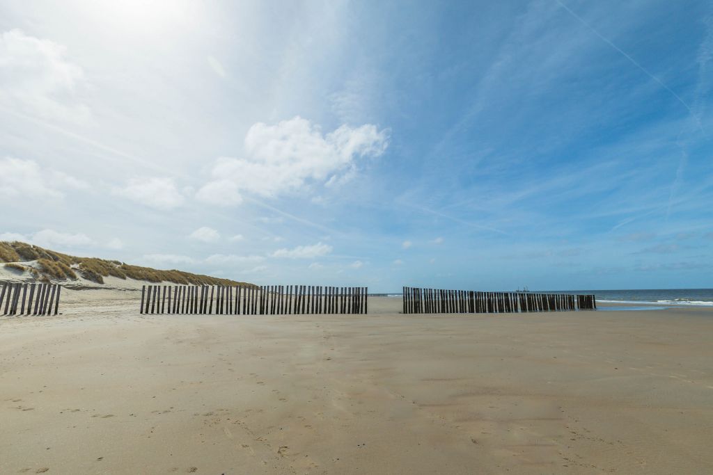 Brise-lames à la plage