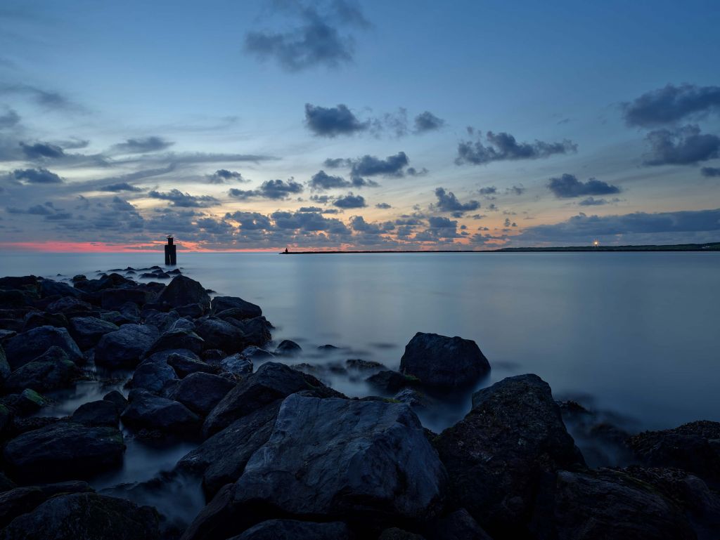 Coucher de soleil sur la jetée