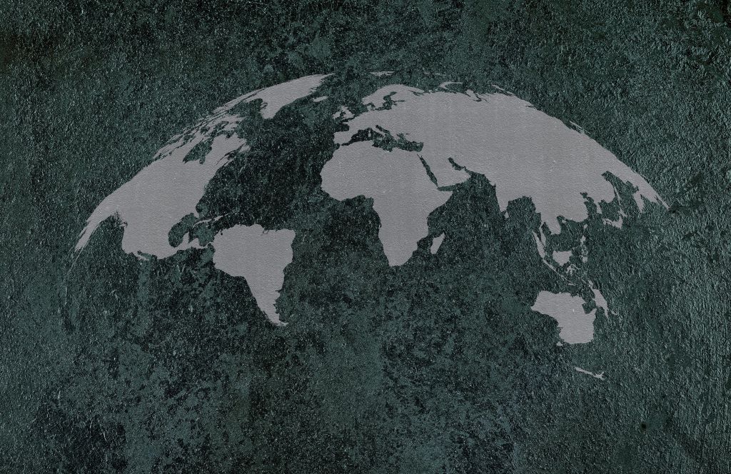 Carte du monde avec texture