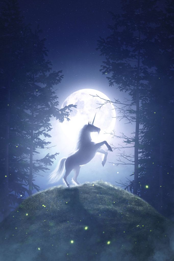 Licorne à la pleine lune