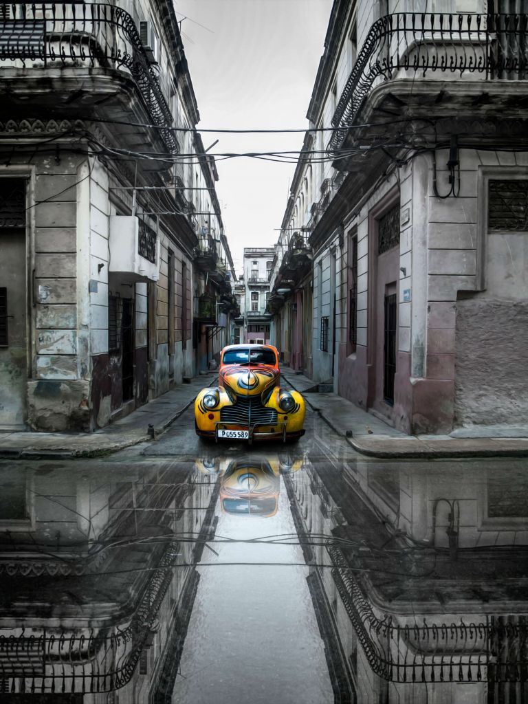 Classic old car in Havana, Cuba