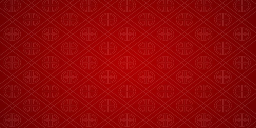 Motif chinois rouge