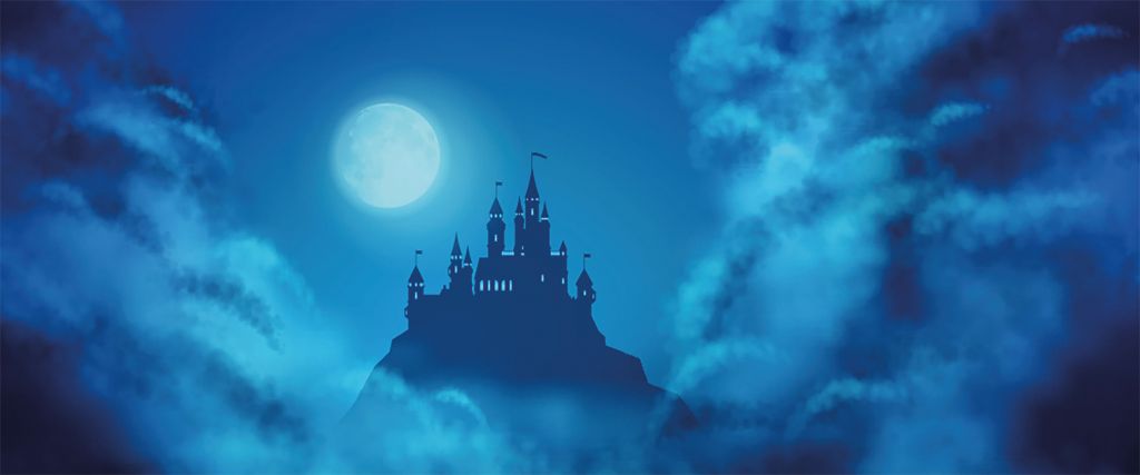 Château au clair de lune