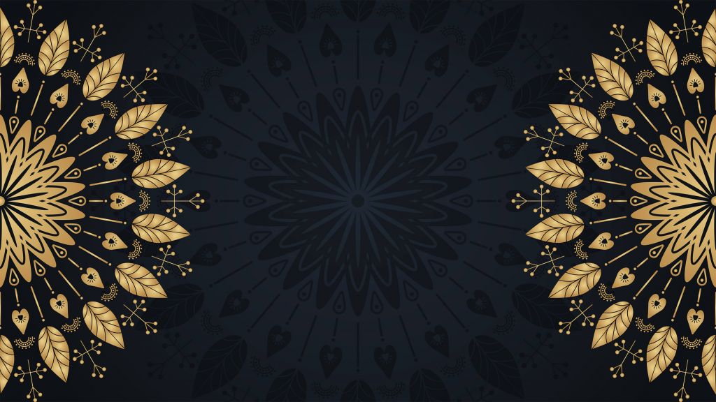 Feuilles dans les mandalas