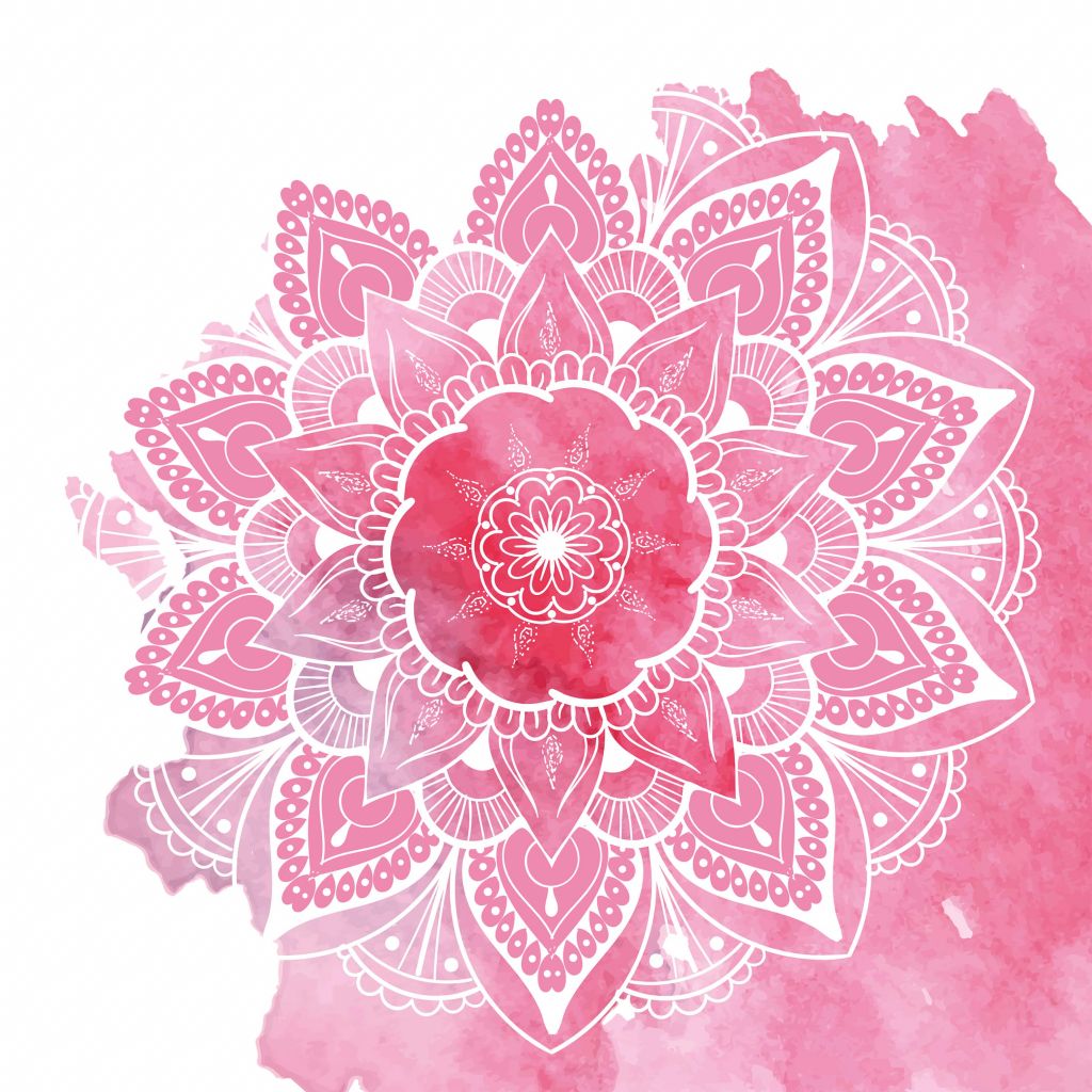 Mandala avec motif de fleurs