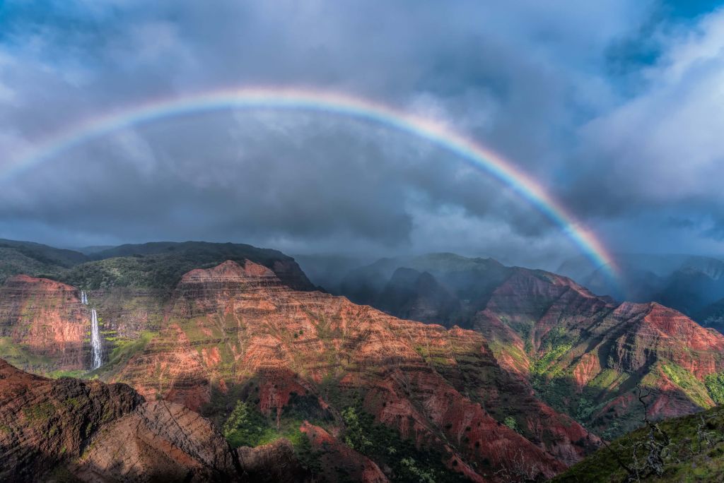 Arc-en-ciel au-dessus de Waimea Canyon