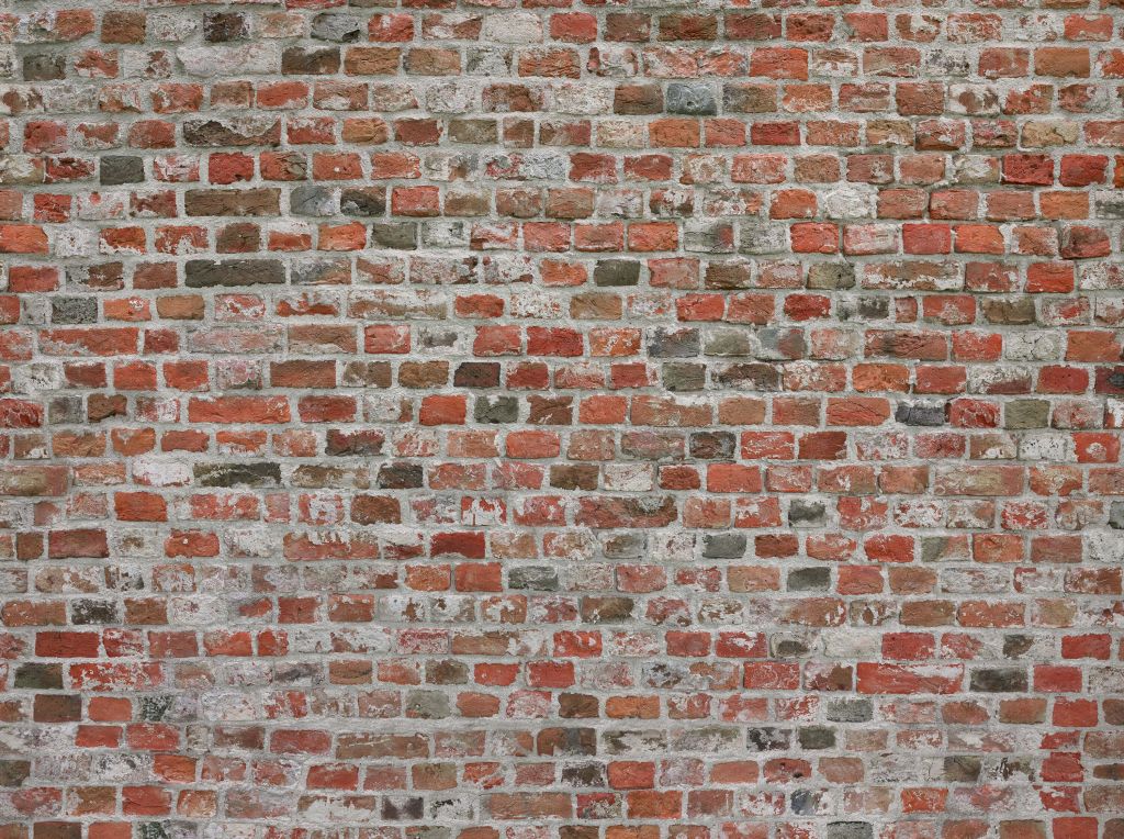 Mur de briques restauré