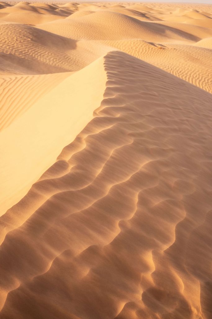 Dunes de sable vues d'en haut
