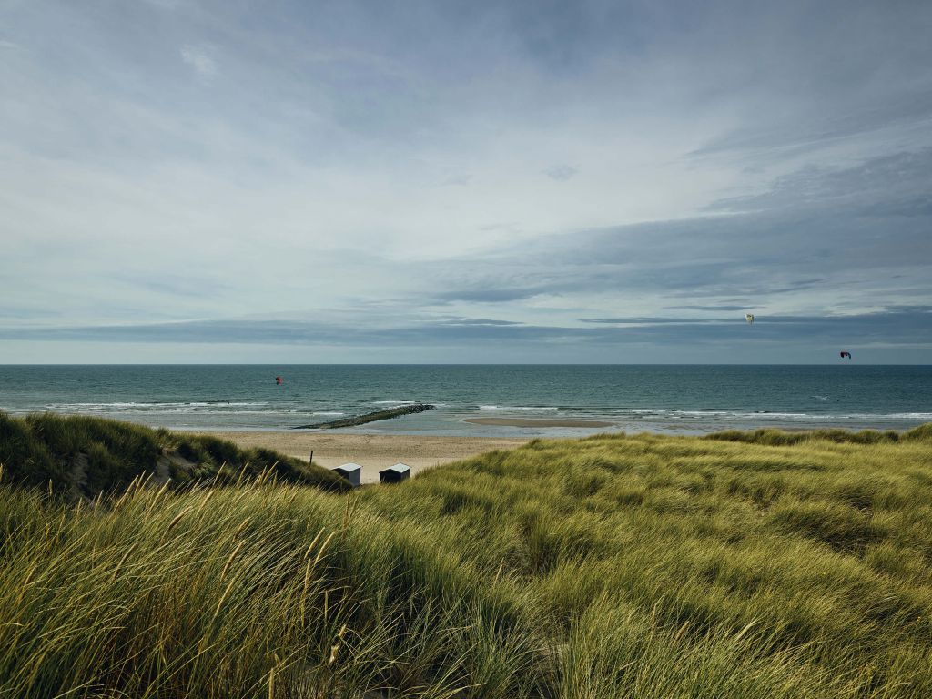 La plage depuis les dunes