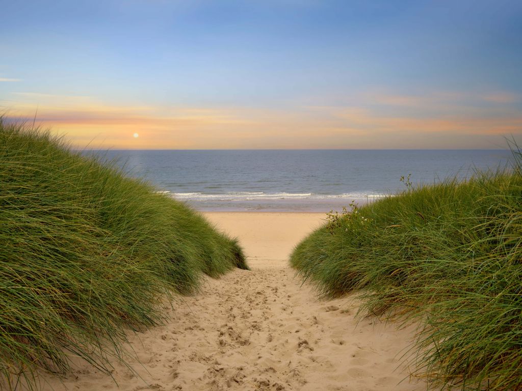 Coucher de soleil à la plage