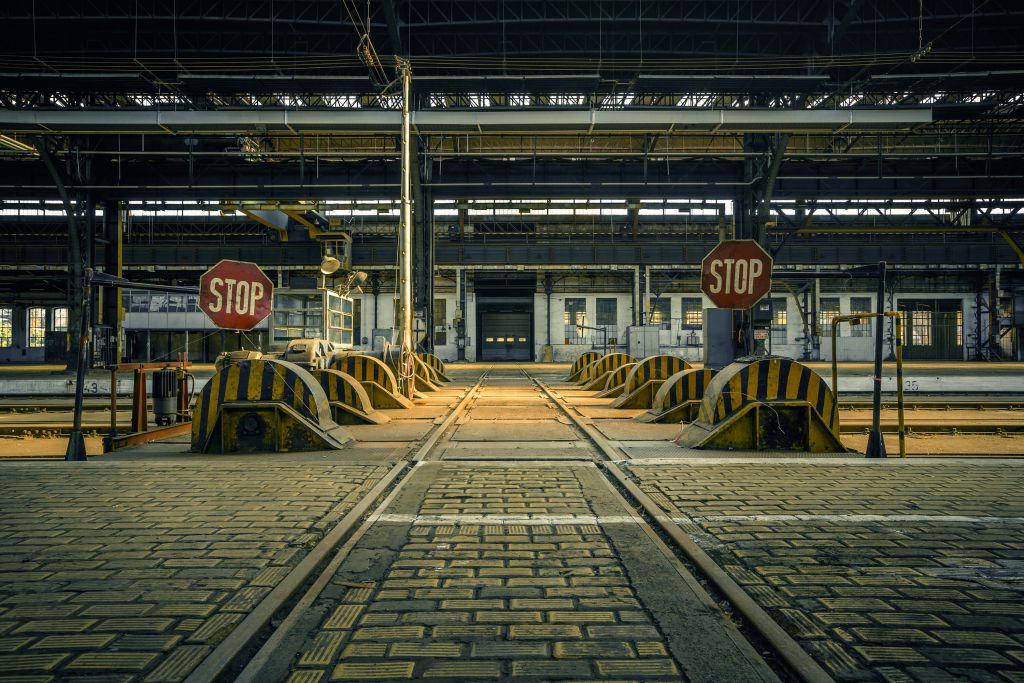 Hall industriel désaffecté