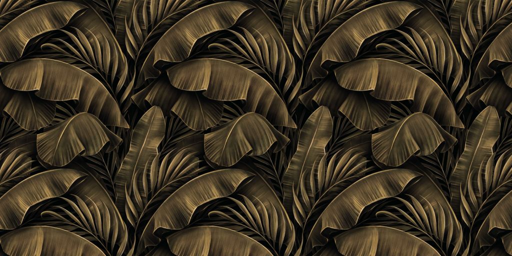 Feuilles de bananier et de palmier