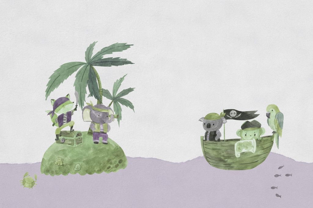 Pirates en mer vert