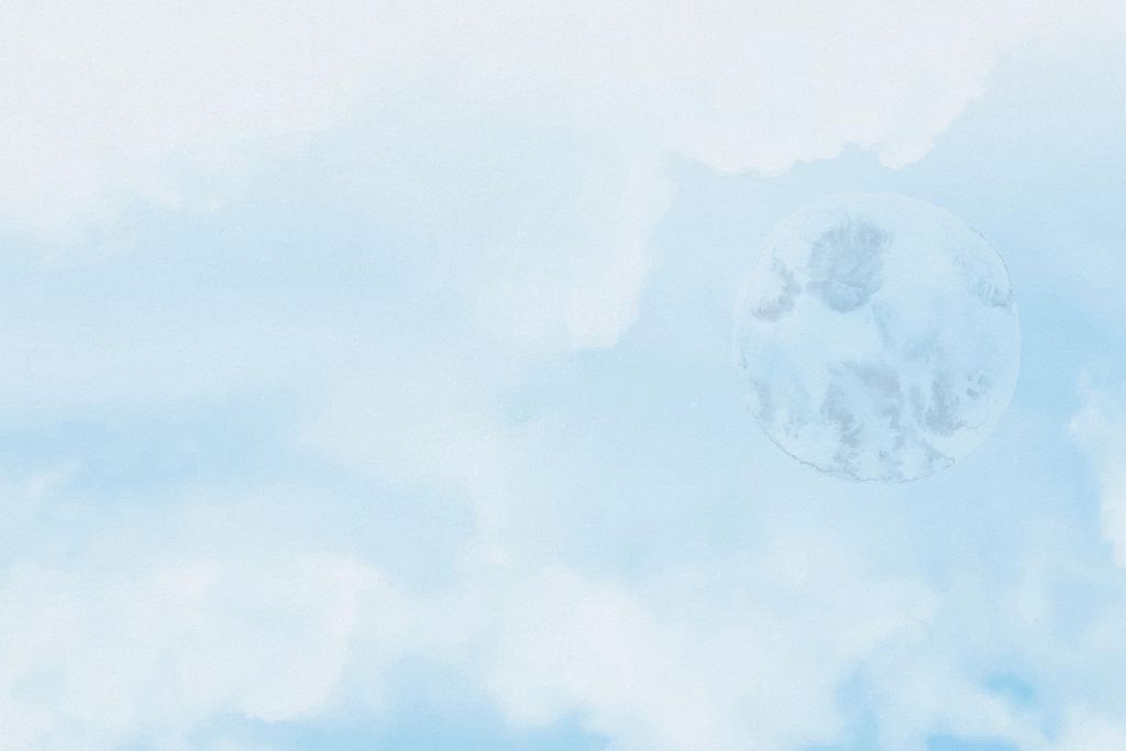 Lune et nuages