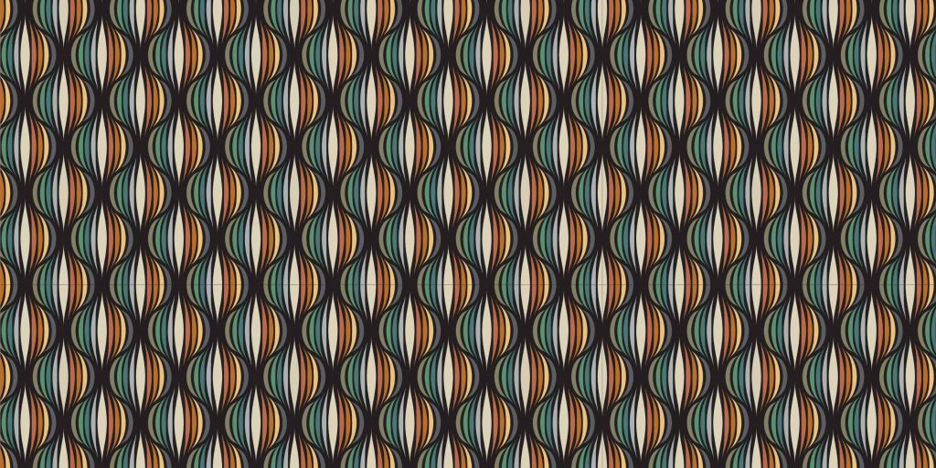 Motif de style rétro