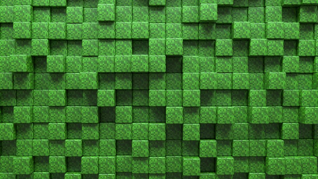 Herbe Minecraft 3D