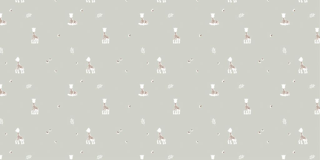 Sophie la girafe® avec des feuilles