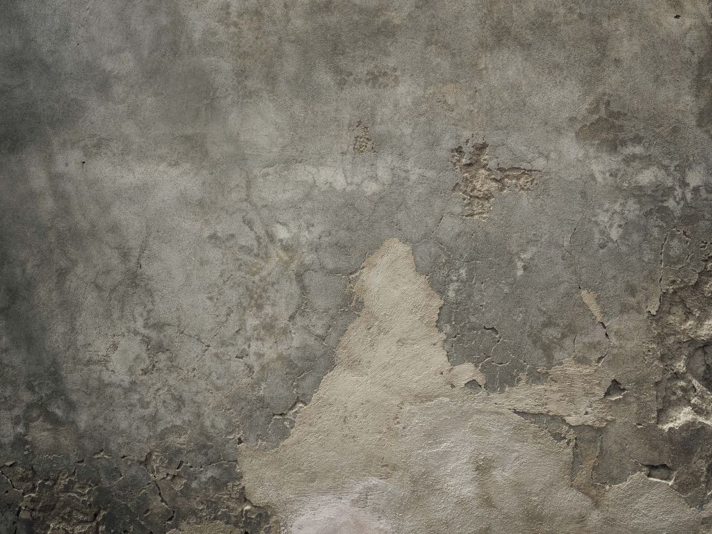 Béton fissuré avec stucco