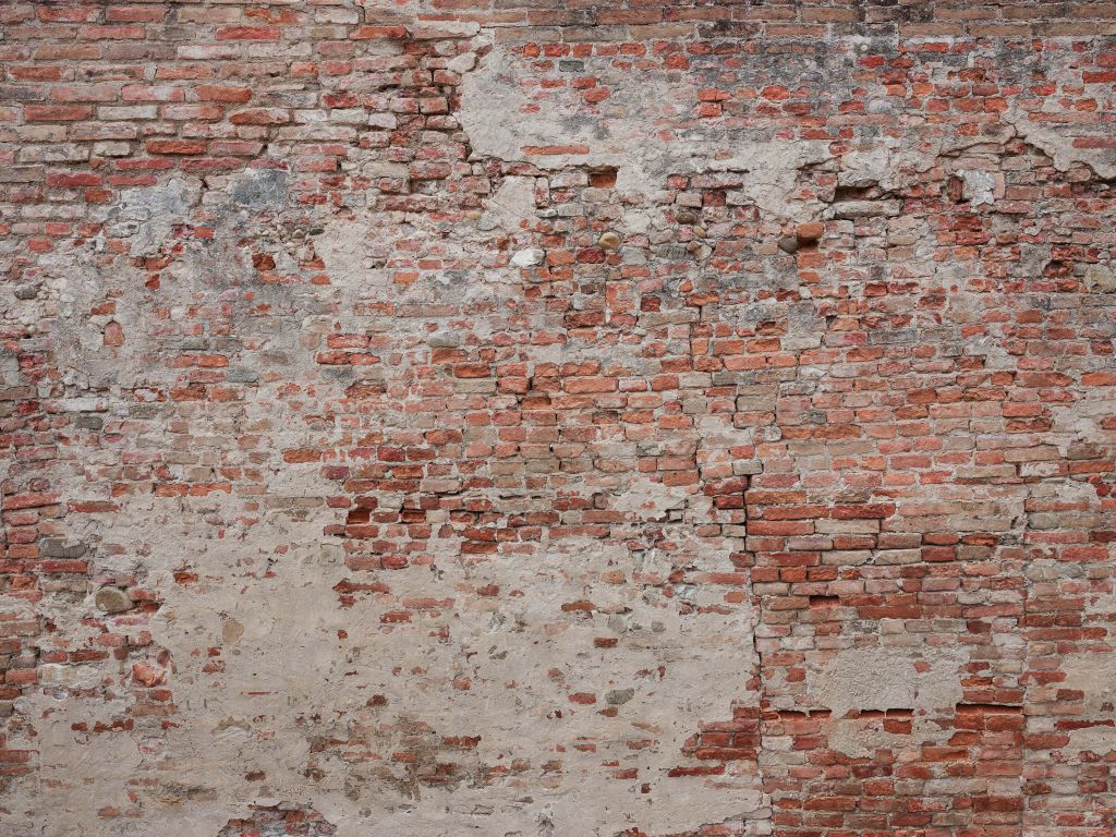 Mur de briques en ruine