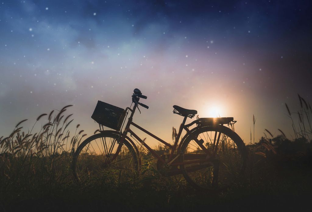 Silhouette de vélo