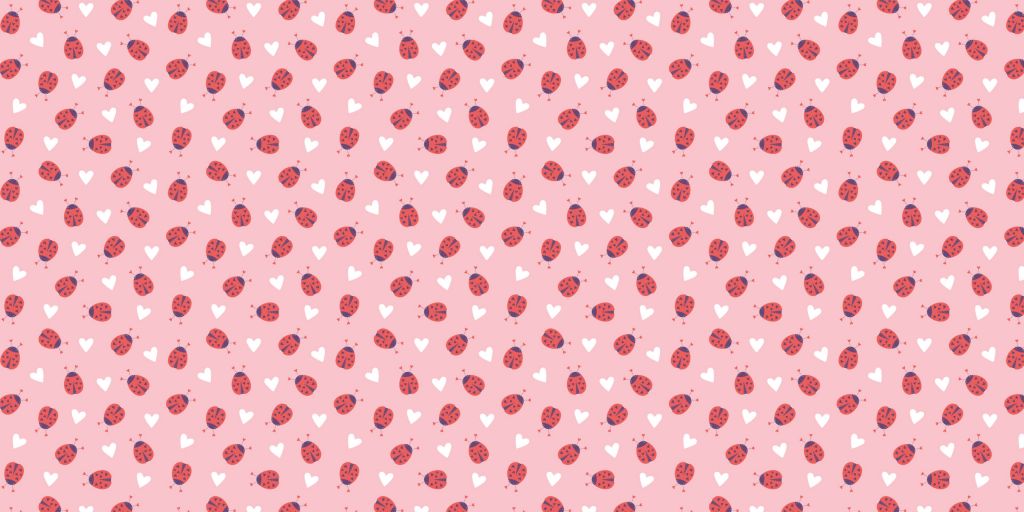 Coccinelles avec des cœurs