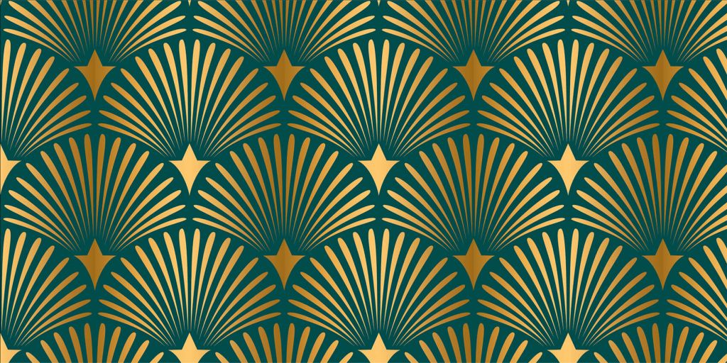 Motif de palmettes