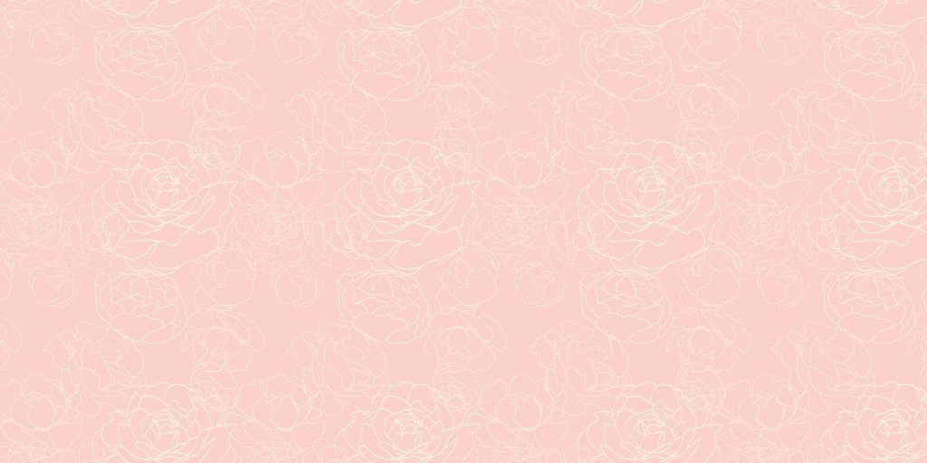 Layered fine lines of peonies in cream and pink tones