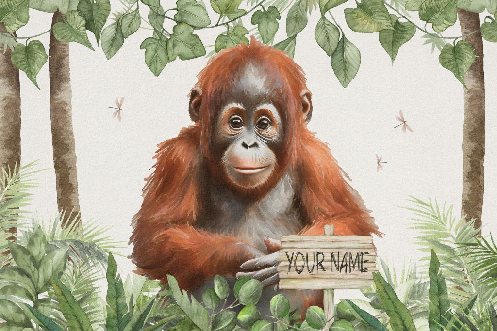 Jeune orang-outan dans la jungle