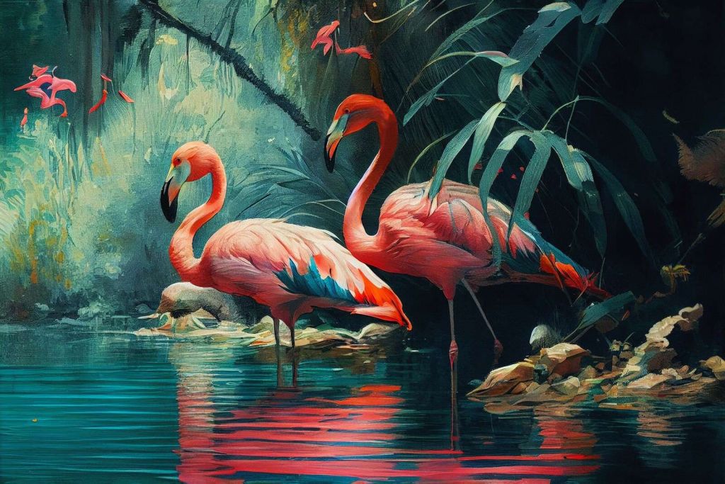 Éveil de l'Oasis Flamant