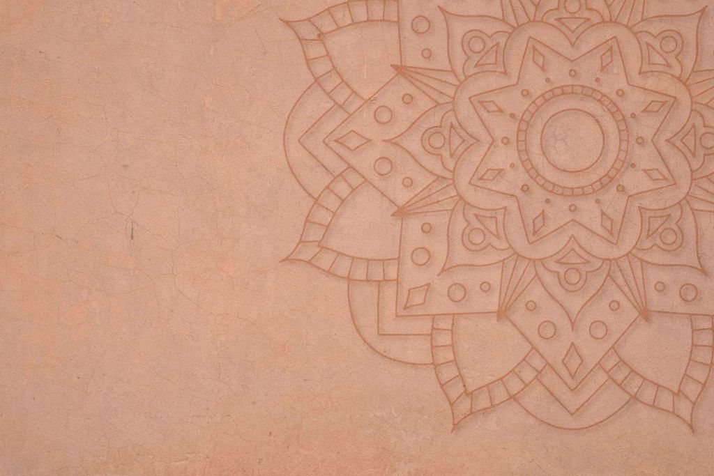 Mandala géométrique terreux