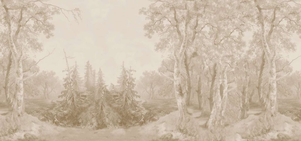 Paysage forestier beige #2