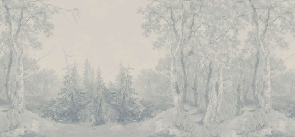 Paysage forestier bleu #1