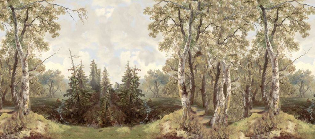 Couleur de paysage forestier #1