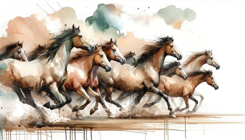 Chevaux au galop