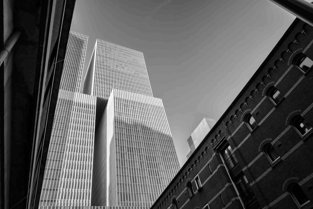 Contraste architectonique à Rotterdam